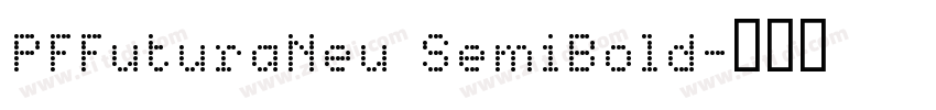 PFFuturaNeu SemiBold字体转换